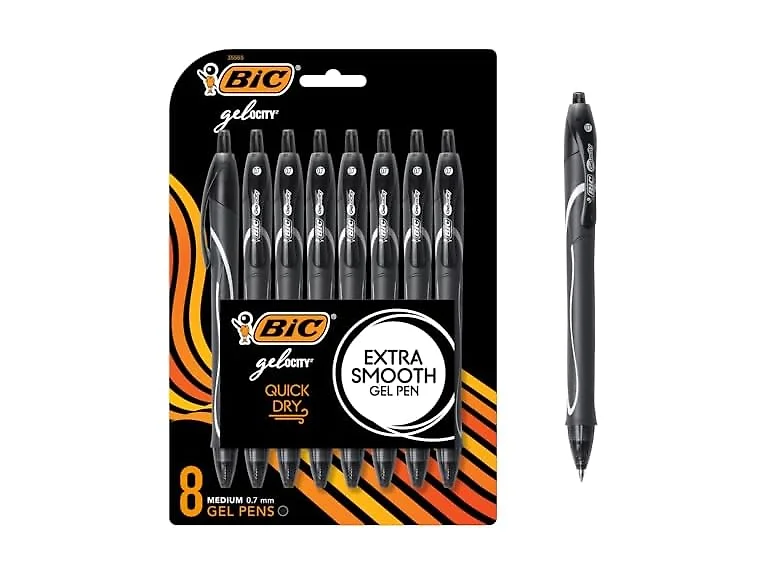 BIC Gelocity Quick Dry Black Gel Pens