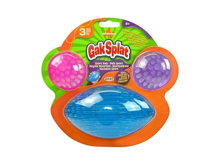 Nickelodeon Gak Splat 2 Balls + 1 Football Sport Ball