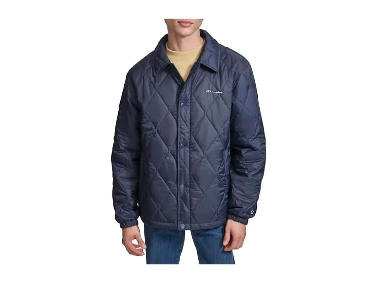 Champion Men Diamond Quilted Active Coaches Jacket