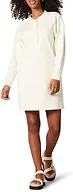 Amazon Essentials Women's Long Sleeve Sweatshirt Dress, Eggshell White, Large