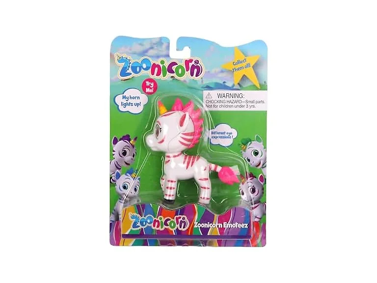 Zoonicorn Emoteez - Aliel Pink Unicorn - Light up Horn Toy Figure
