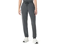 Amazon Basics Women's Scrubs Jogger Pants Yoga Waistband Drawstring, Charcoal, Medium