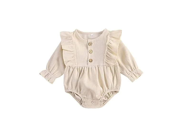 Ma&baby (3-6 MOS) Baby Girl Romper Long Bodysuit