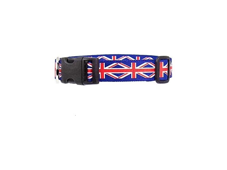 Buttonsmith Union Jack Dog Collar