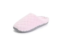 Dearfoams Womens Leslie Washable Memory Foam Terry Clog With Wide Widths Slipper, Fresh Pink, 9-10 US
