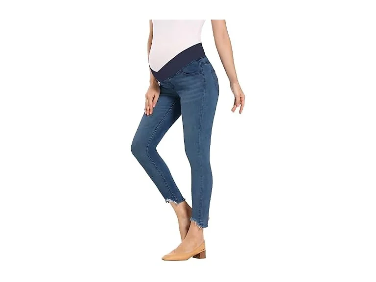Foucome Women (M) Maternity Jeans Under Pants