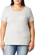 Hanes womens X-temp V-neck T-shirt novelty t shirts, Light Steel, XX-Large US