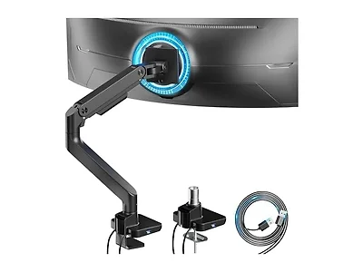 ARES WING 17" to 49" Ultrawide Monitor Arm with USB
