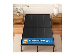 BedBro Queen Bunkie Board 10mm (60" x 80") – Black Under Mattress Support, Anti-Sag & Noise-Free, Breathable Low Profile Bed Board for Metal Frame, Platform & Slatted Beds