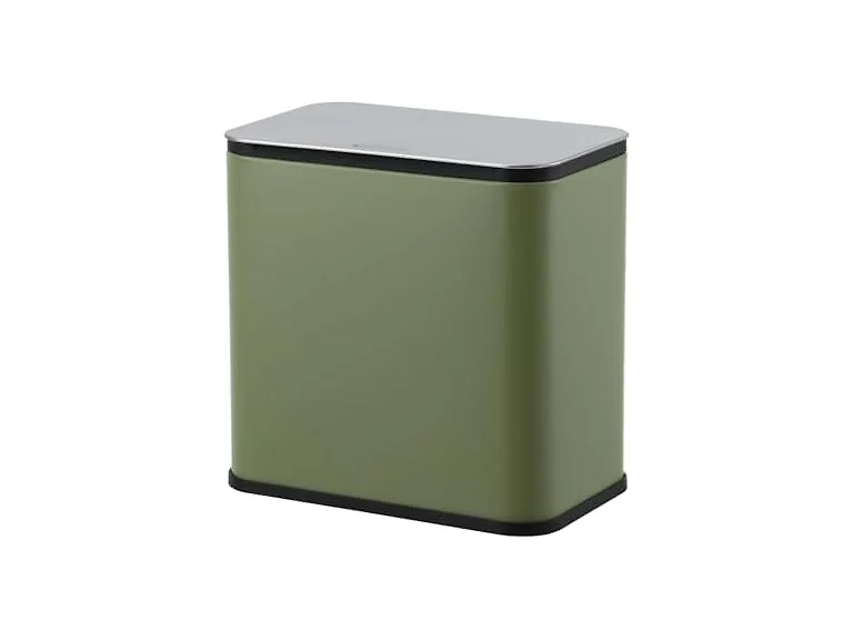 OUTLANE 1.3 Gal Hanging Trash Can Green