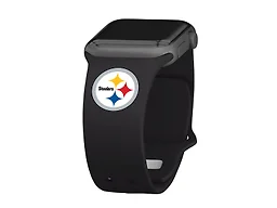 NFL Pittsburgh Steelers 42/44/45/46/49mm Apple Band - Black