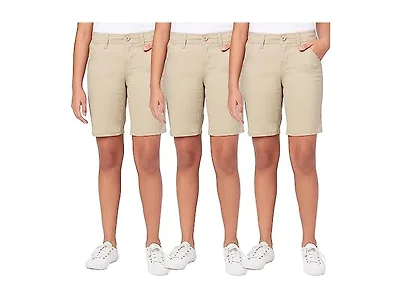 3PK Girls Super Stretch Bermuda Shorts