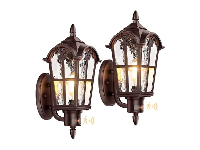 BesLowe Large Motion Sensor Outdoor Wall Light