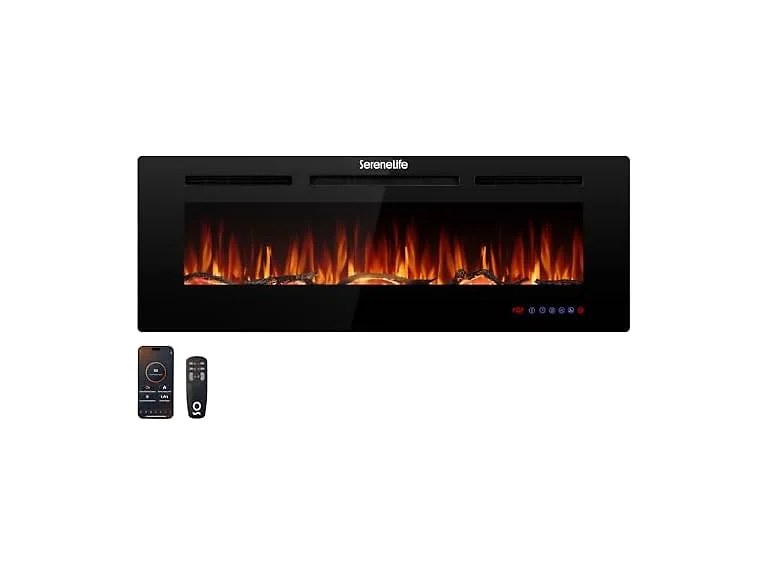SereneLife Electric Fireplace Insert with Heater