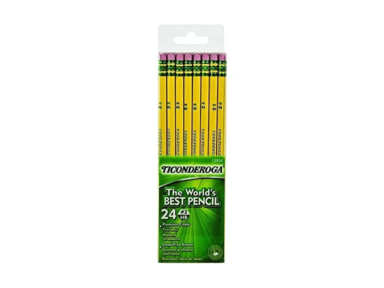 Ticonderoga #2 Pencils, Wood-Cased, 6