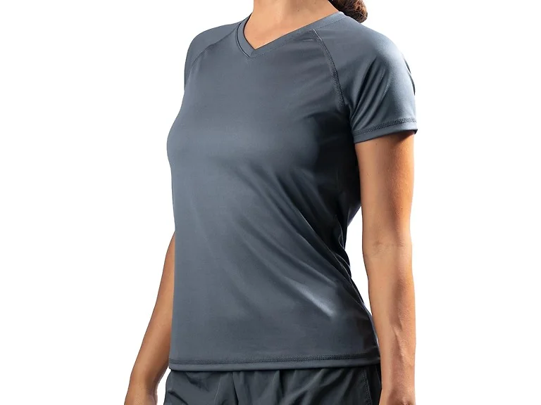 Kanu Surf Women (M) Swim Tee Solid Charcoal