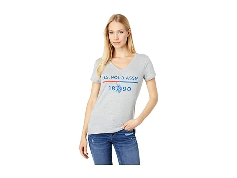 U.s. Polo Assn. 1890 Logo V-neck Tee