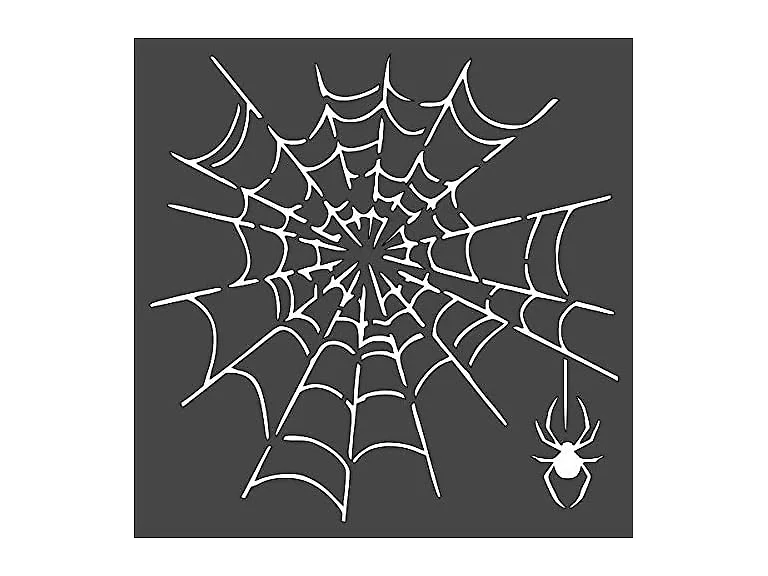 Plastic Stencil Spider Web for Drawing