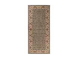 Traditional Floral Scroll Indoor Runner or Area Rug, 5'x5', Ivory - Superior