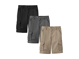 3PK Boys Stretch Cotton Cargo Shorts