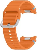 SAMSUNG Galaxy Watch 7, 6, 5, 4 Series Sport Band, Rubber, Smartwatch Replacement Strap for Men and Women, One Click Attachment, Small/Medium, ET-SNL30SOEGUJ, Orange