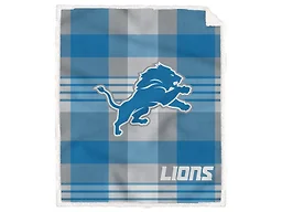 NFL Team Classic Plaid Blanket - Detroit Lions