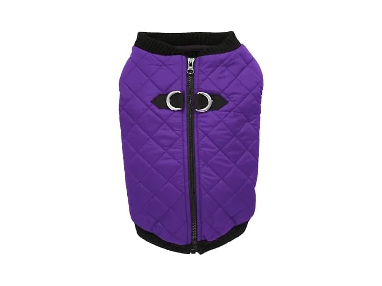 Gooby Fashion Vest Dog Jacket, Violet, Small