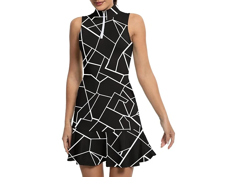 GGOV Women (XL) Tennis Dress Golf Dresses Collar