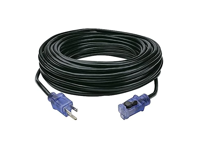 Clear Power 80 ft Outdoor Extension Cord 16/3, Blk