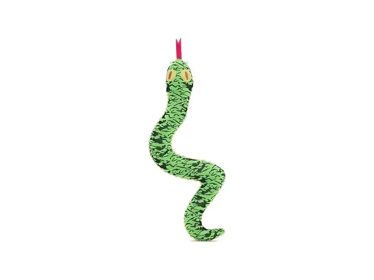 BarkBox Ssssssssteve Dog Toy Plush Snake w Whip-N-Flip Body