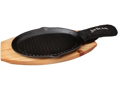 Jim Beam Pre Seasoned Cast Iron Skillet