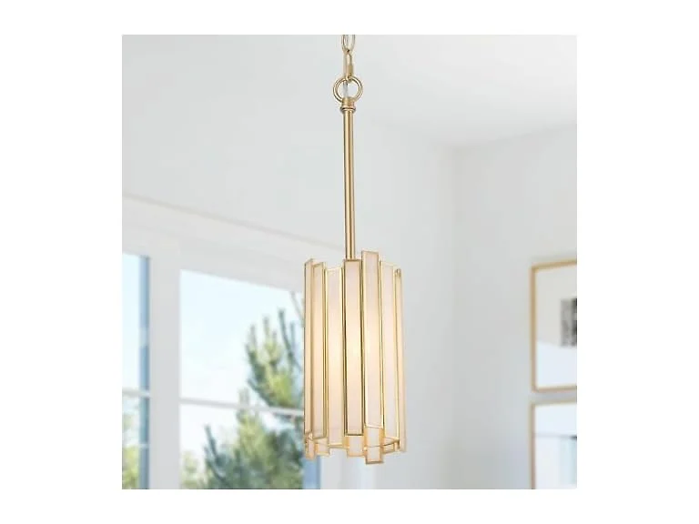 Optimant Lighting Gold Pendant Lighting, Modern (Open Box)