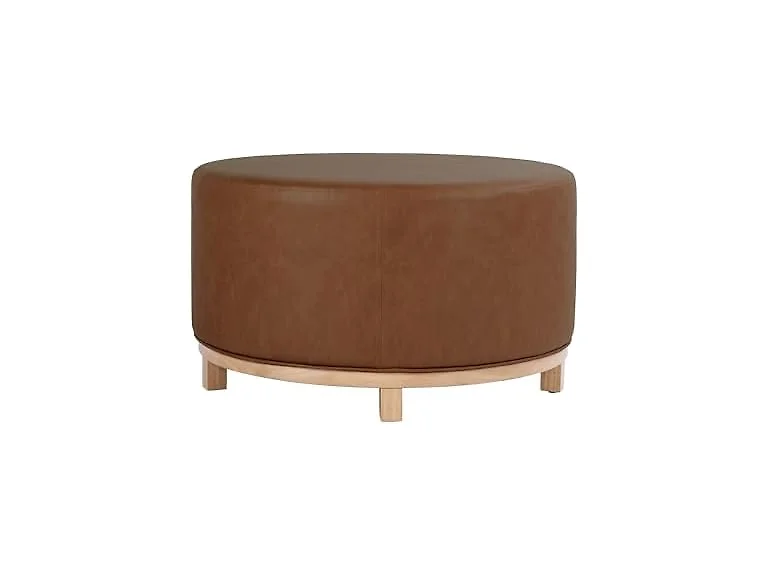 HomePop 32in Haven Ottoman Chestnut
