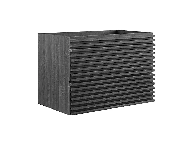 30 in. Render WALL-Mount Bathroom Vanity, Charcoal