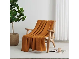 Waffle Weave Thermal Throw Blanket