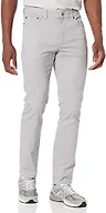 Amazon Essentials Men's 5-Pocket Stretch Twill Jeans-Inspired Casual Pants, Light Grey, 38W x 28L