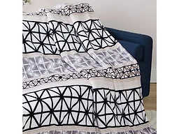 Luxury Home BREXTON-THROW Luxurious Micro Plush Throw Bl