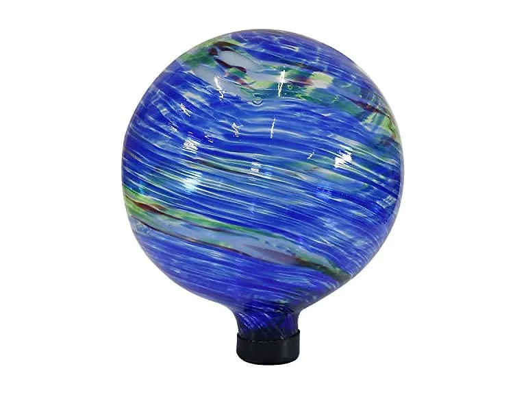 Sunnydaze 10-Inch Gazing Ball for Garden, Northern Lights