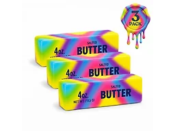 Twilight Squishy Sensory Toys Butter Rainbow, 3PK