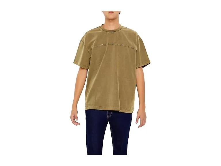 Forever 21 Men (L) Studded Oversized Tee