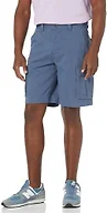 Amazon Essentials Men's 10" Classic-Fit Cotton Twill Cargo Shorts, Multiple Pockets (Available in Big & Tall), Blue, 34