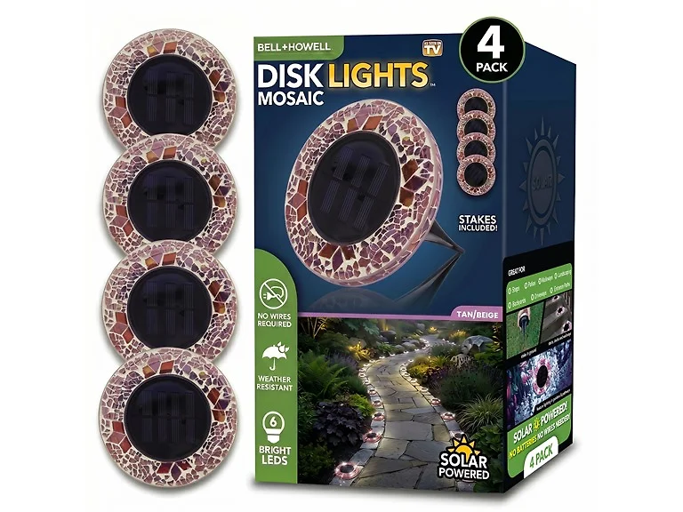 4Pack Mosaic Disk Light