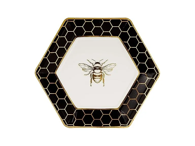 C.R. Gibson Gold Foil Dinner Plates 8ct