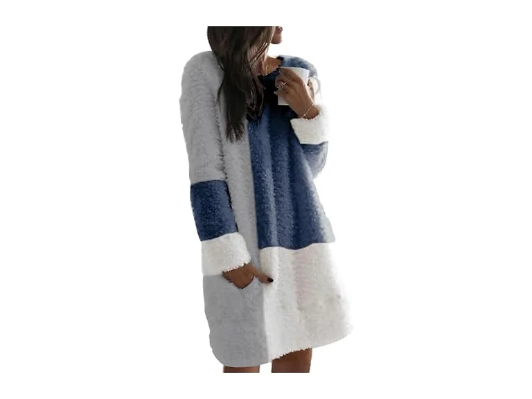 Nirovien Women (M) Fleece Tunic Pullover Long Coat