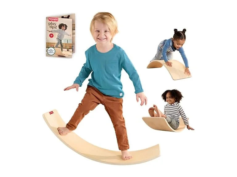 Fisher-Price Wood Montessori Toy Rockin' Board
