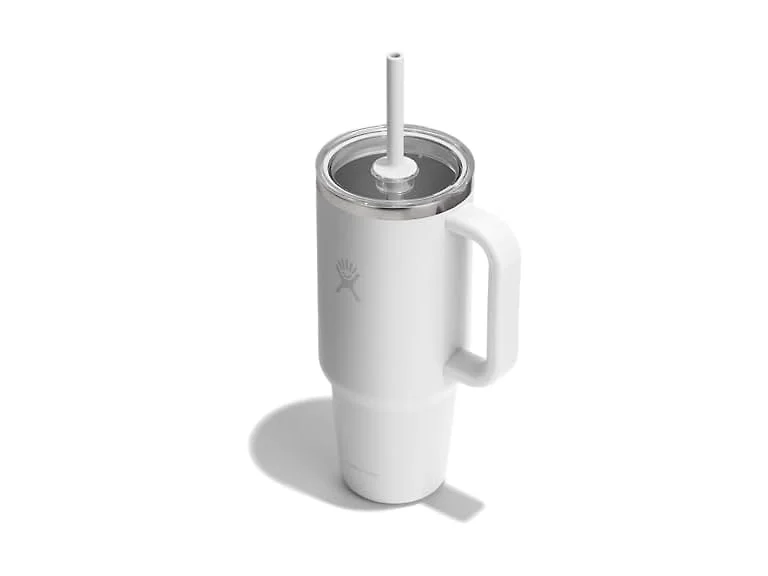 Hydro Flask 40 Oz Clear Lid Tumbler, White