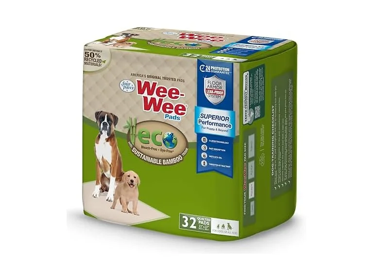 Four Paws Wee-Wee Superior Performance Eco Pee Pads 14Ct