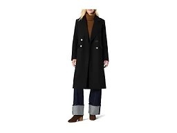 Amazon Essentials Women's Relaxed-Fit Double-Breasted Wool-Blend Longline Coat, Black, XX-Large