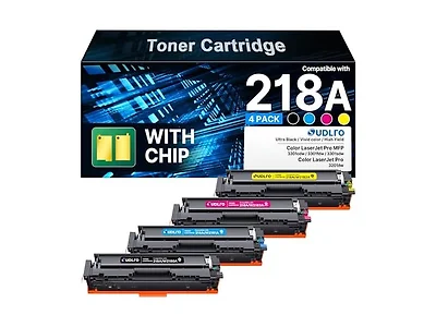 SUDLTO Compatible 218A Toner Cartridges 4 Pack