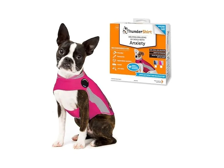 ThunderShirt for Dogs Calming Anxiety Vest, X Small, Pink